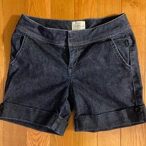 White House Black Market Dark Blue Jean Shorts